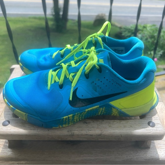 Women's Nike Metcon 2 Amp Blue/Volt 843972-400 Training Athletic Shoes Sz 9M - Picture 5 of 11